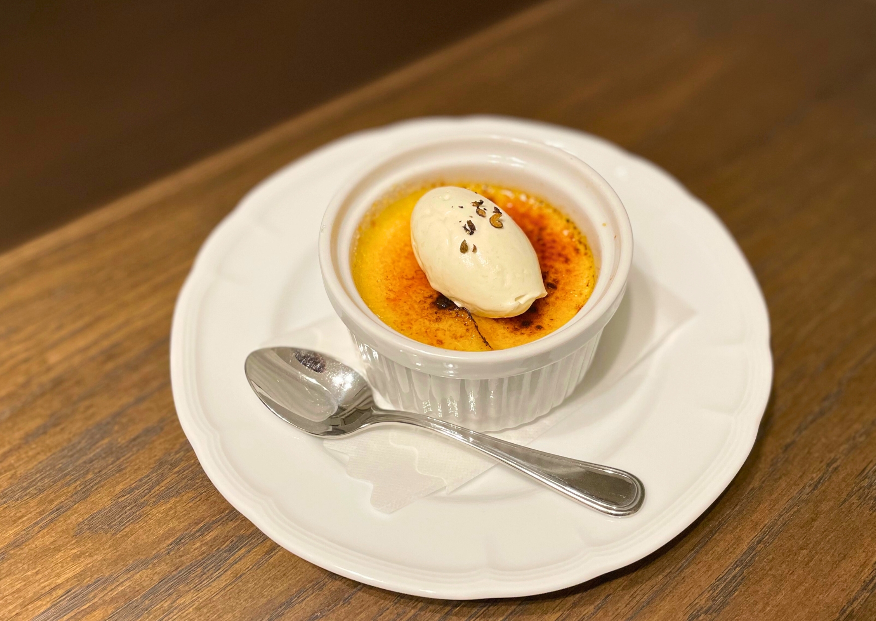 画像:【季節限定メニュー】林檎のブリュレ